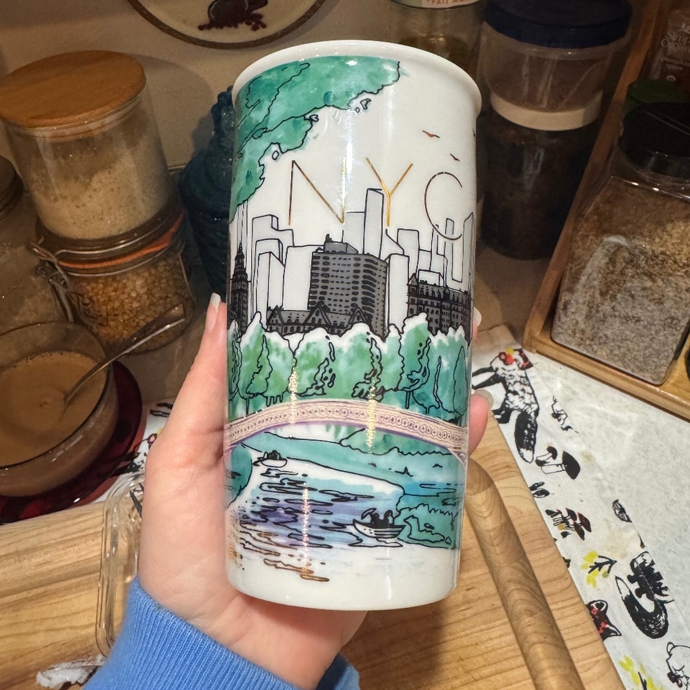 Starbucks NYC Central Park Travel Tumbler 2017 *as is